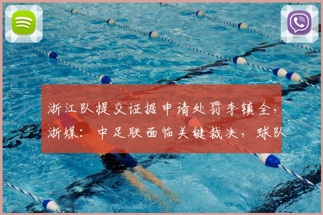 浙江队提交证据申请处罚李镇全,浙媒:中足联面临关键裁决,球队权益受关注